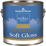 Paint Can for MoorGlo Soft Gloss Exterior Paint by Benjamin Moore