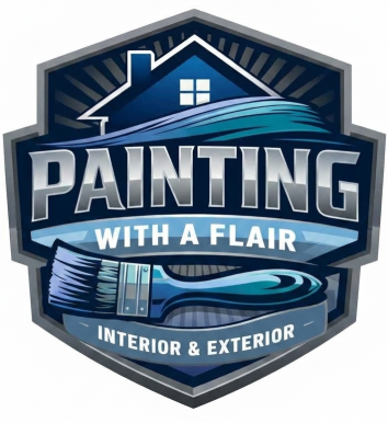 Painting With a Flair Logo Emblem