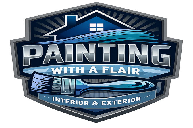 Painting With a Flair Logo Emblem